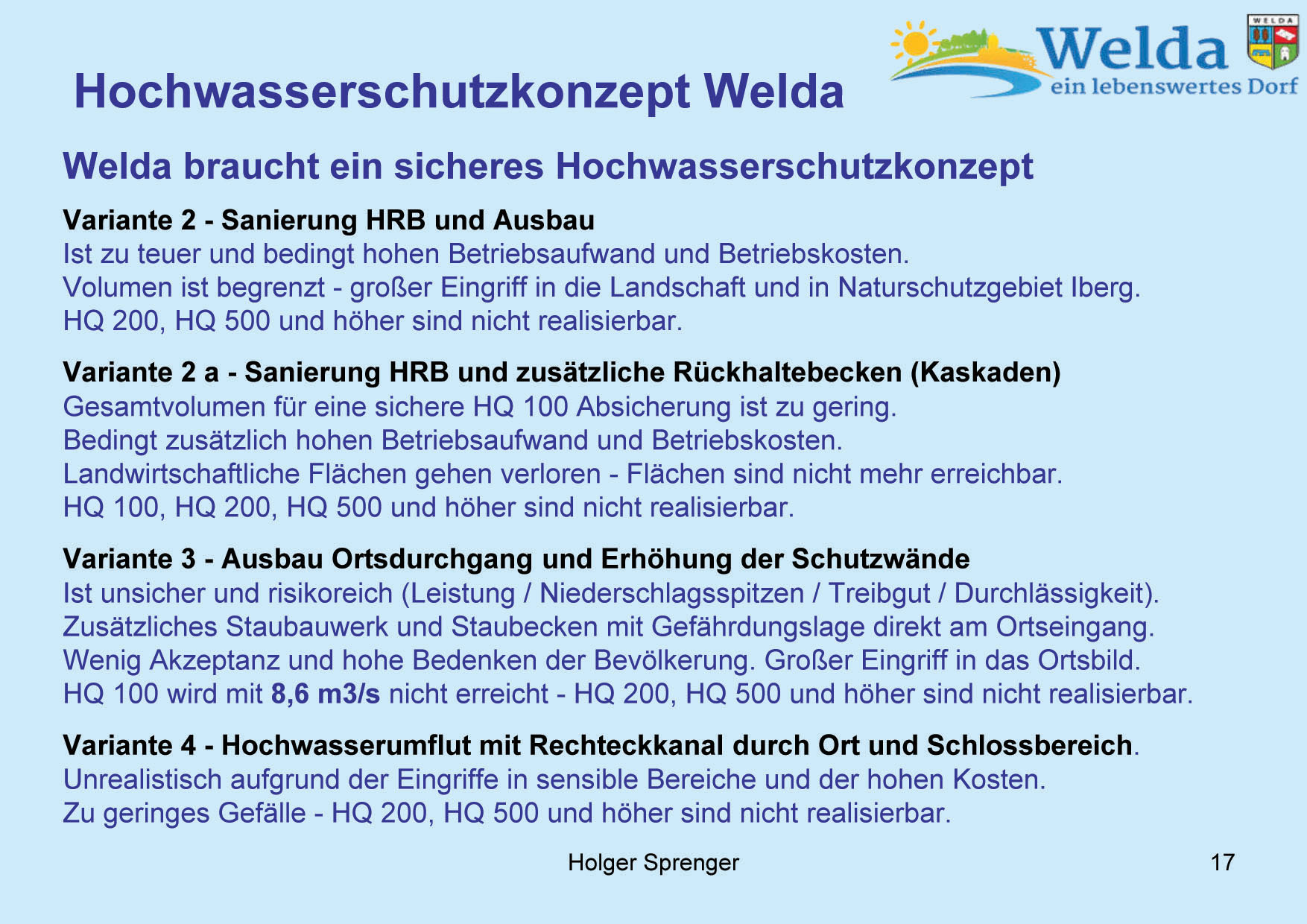 Hochwasserschutz Welda 